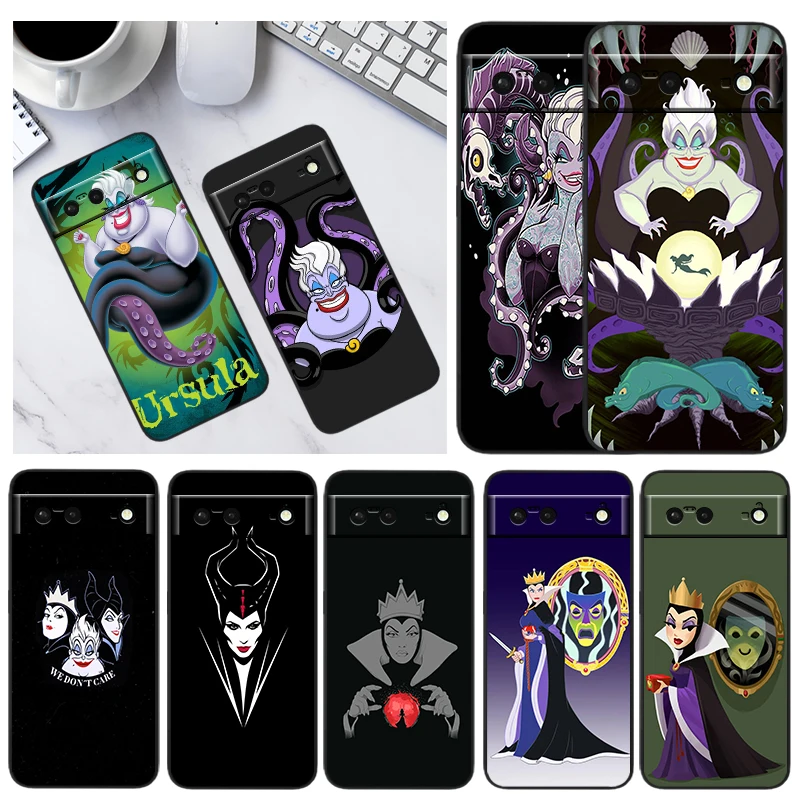 

Maleficent Usula Disney For Google Pixel 7 6 Pro 6A 5A 5 4 4A XL 5G Shell Soft Silicone Fundas Coque Capa Black Phone Case