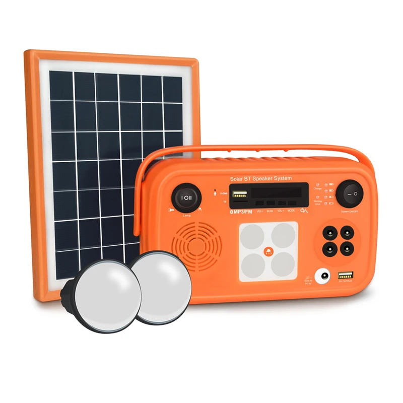 

High quality DC Solar Energy Home Lighting Kit with 6 Lamps and Mobile Charger