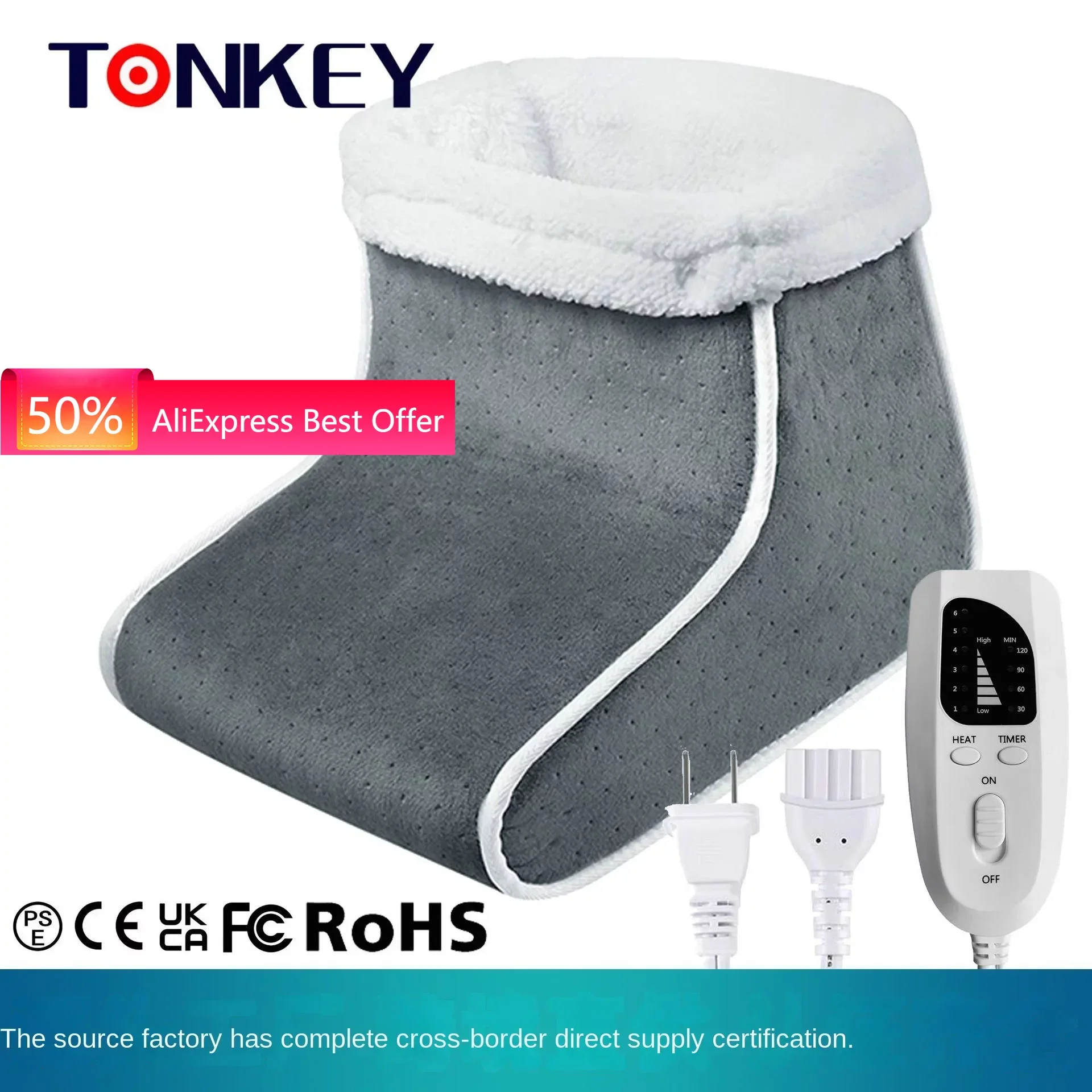 

Winter Essential! Intelligent Thermostat Electric Foot Warmer Heater Heat Shoes Heated Boots Suitable for All Ages
