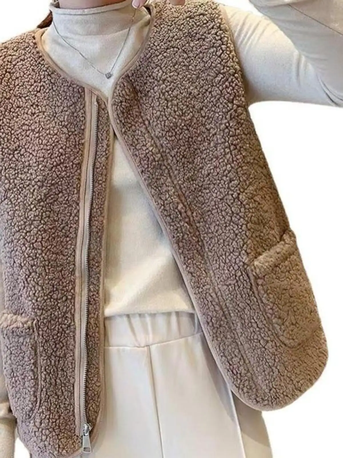 Imitation Lamb Wool Vest Women 2024 Autumn and Winter New Korean Sle Thin Versatile Outer Wear Plush