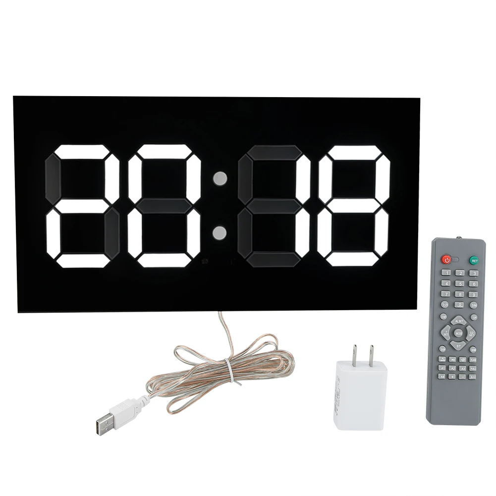 

Acrylic 3D Wall Clock Remote Control Electronic Clock Convex Body White Digit digital digital digital
