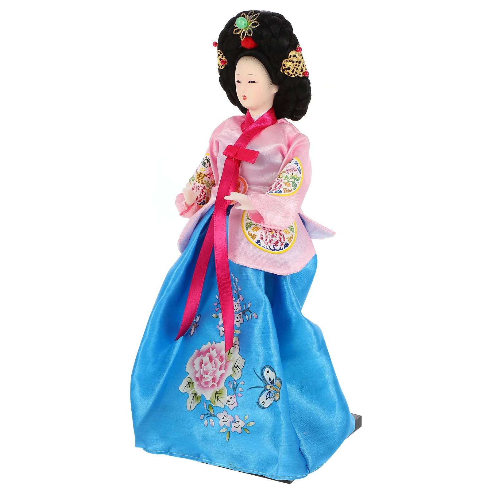 

Sculpture Korean Hanbok Manual Decoration Style Dolls Figurine Silk Handicraft Miss Traditional