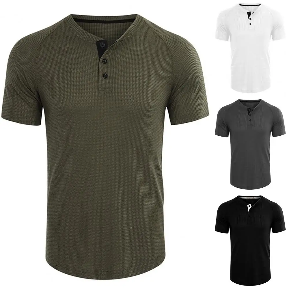 

Casual Shirts for Men Summer Solid Color V Neck Short Sleeve Shirts Fashion Basic Shirts Male camisa masculina рубашка мужская