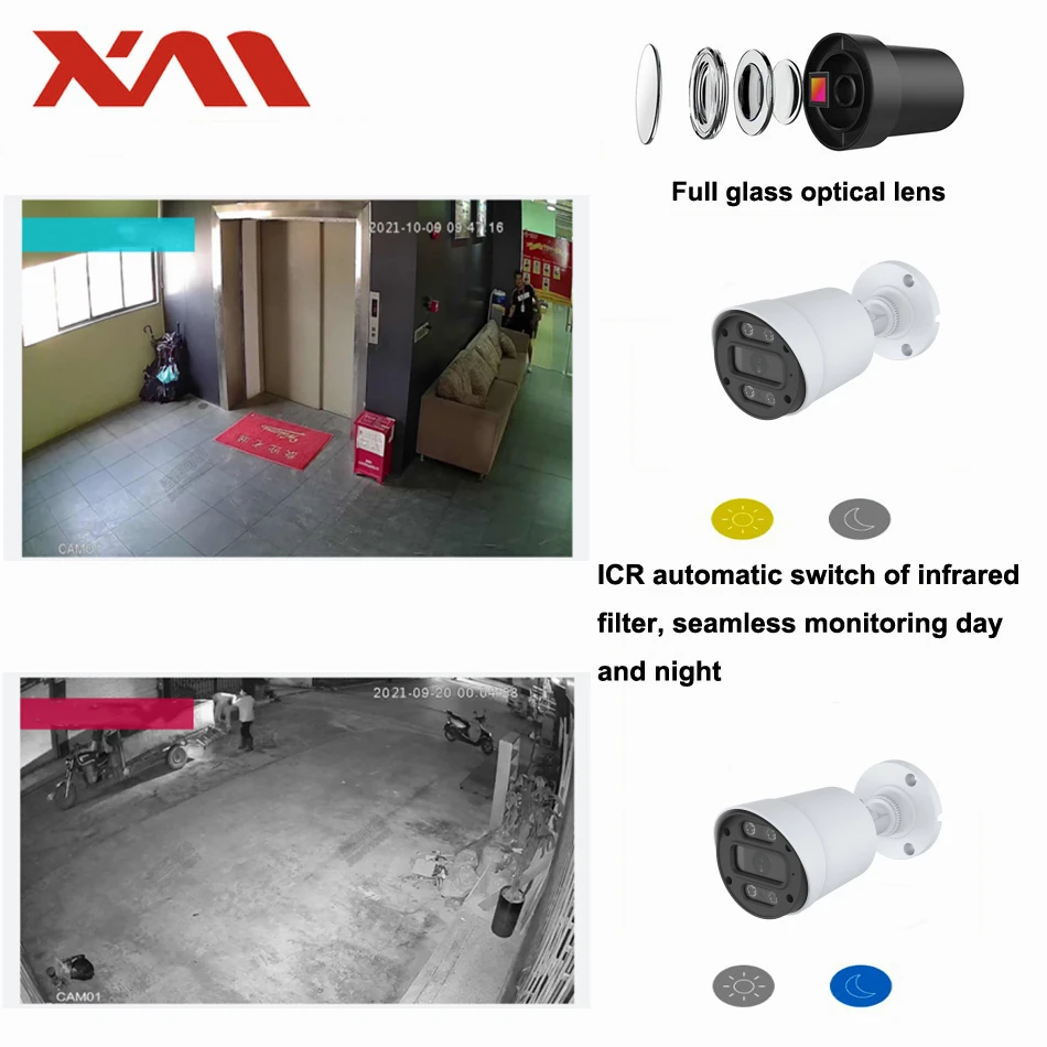 XMeye POE IP Camera HD 720P 1080P 2.8MM Len Outdoor Security with 65ft IR Night Vision Remote Viewing IP66 Waterproof 2MP - купить по