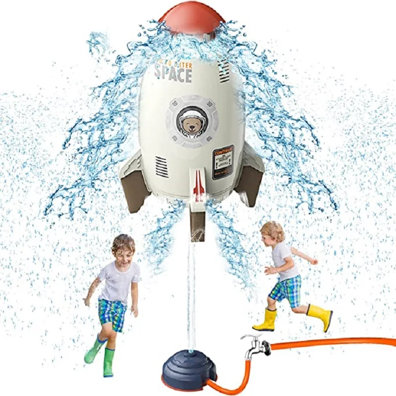

Water Rocket Sprinkler Spray Toy Launcher Outdoor Water Toy Splash Sprinkler for Kids Garden Backyard Summer Water Play Toy
