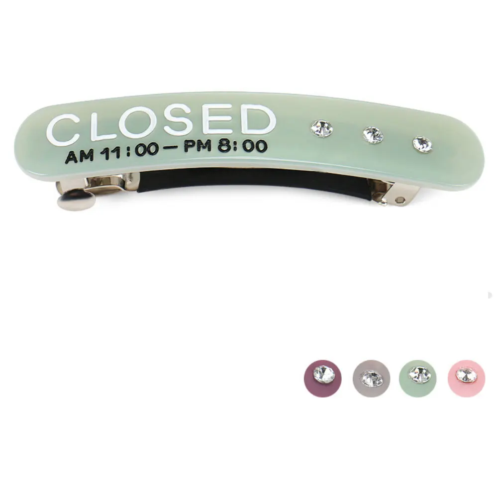 

Rhinestone Hair Barrettes - Fashion Ponytail Hair Clip for Women Girls Cellulose Acetate Hair Accessories Ornament for Tiara