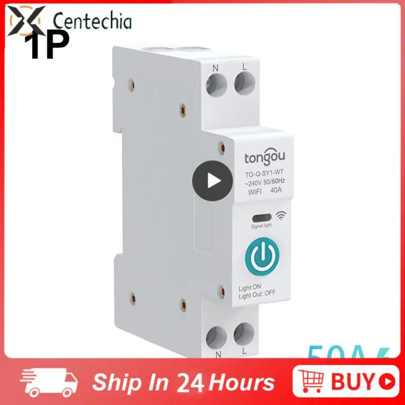 

Wifi Din Rail Wireless Switch Tuya Smart Smart Circuit Breaker Remote Control 10-63a Remote Control Switch Diy Timing Smart Home