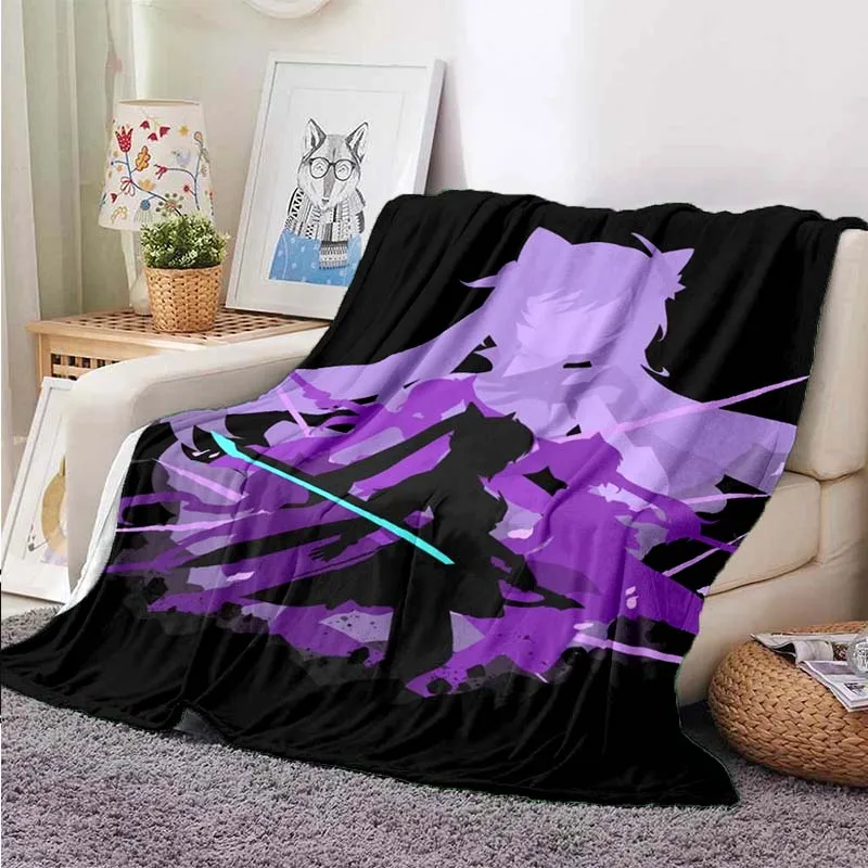

3D Anime Genshin Impact Game Blanket Flannel Blanket Super Soft Fleece Blanket Bedroom Sofa Sofa Gift