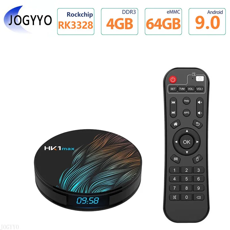 

4K HK1 MAX Set Top Box Android 9.0 Allwinner RK3318 2.4G/5G Wifi Smart TV Box Quad Core Bluetooth 4.0 TV Box Smart Media Player