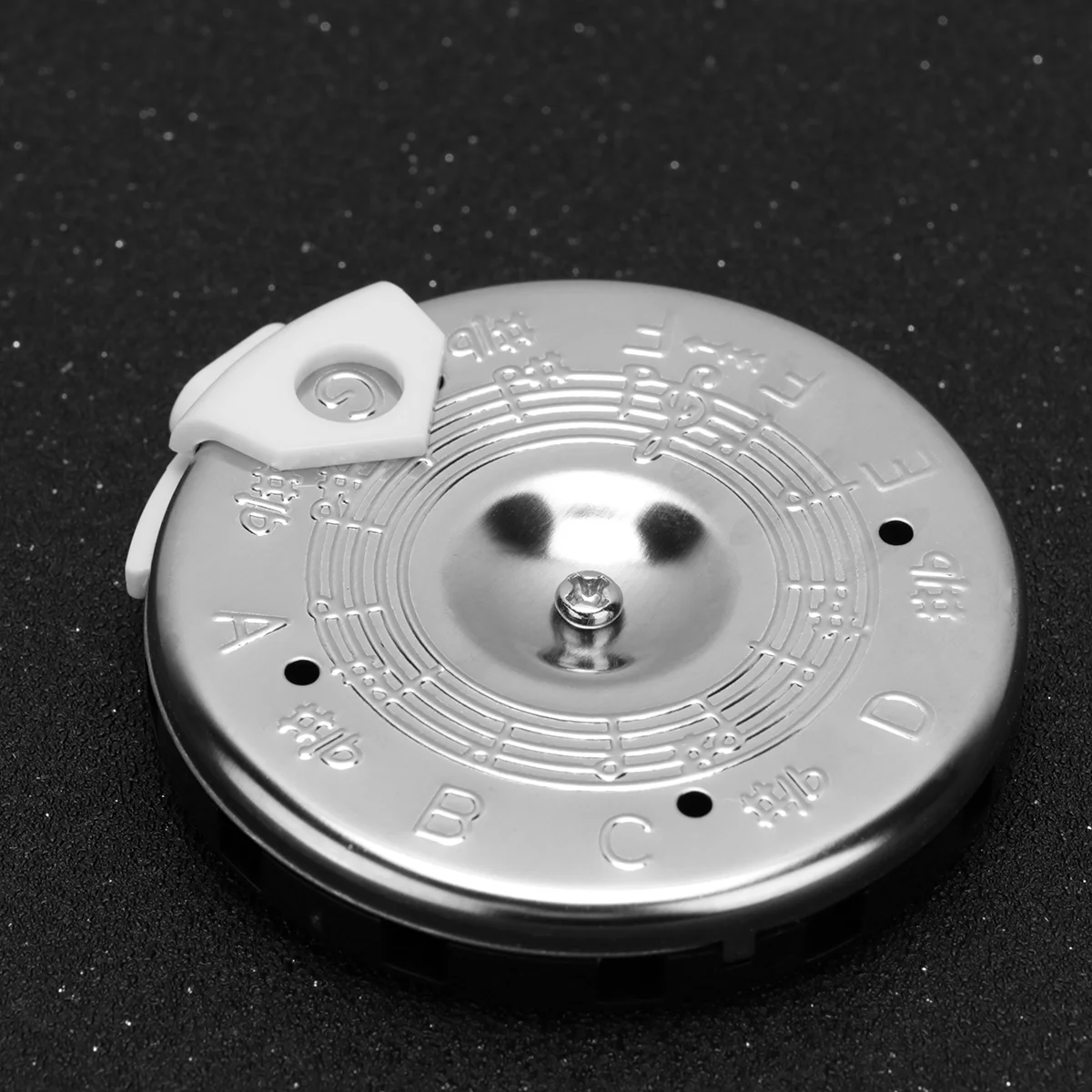 

13 Tone Note Key Chromatic 13 Holes C-C Pitch Pipe Guitar Tuner Tuning Violin Bass (Silver)