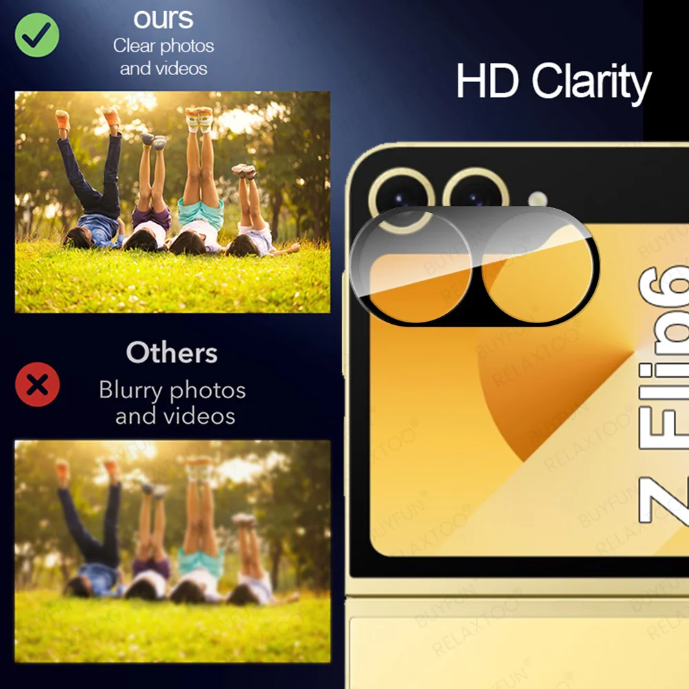 1-2 шт. 3D-защитная пленка для экрана камеры Samsung Galaxy Z Flip 6 5G чехол из закаленного