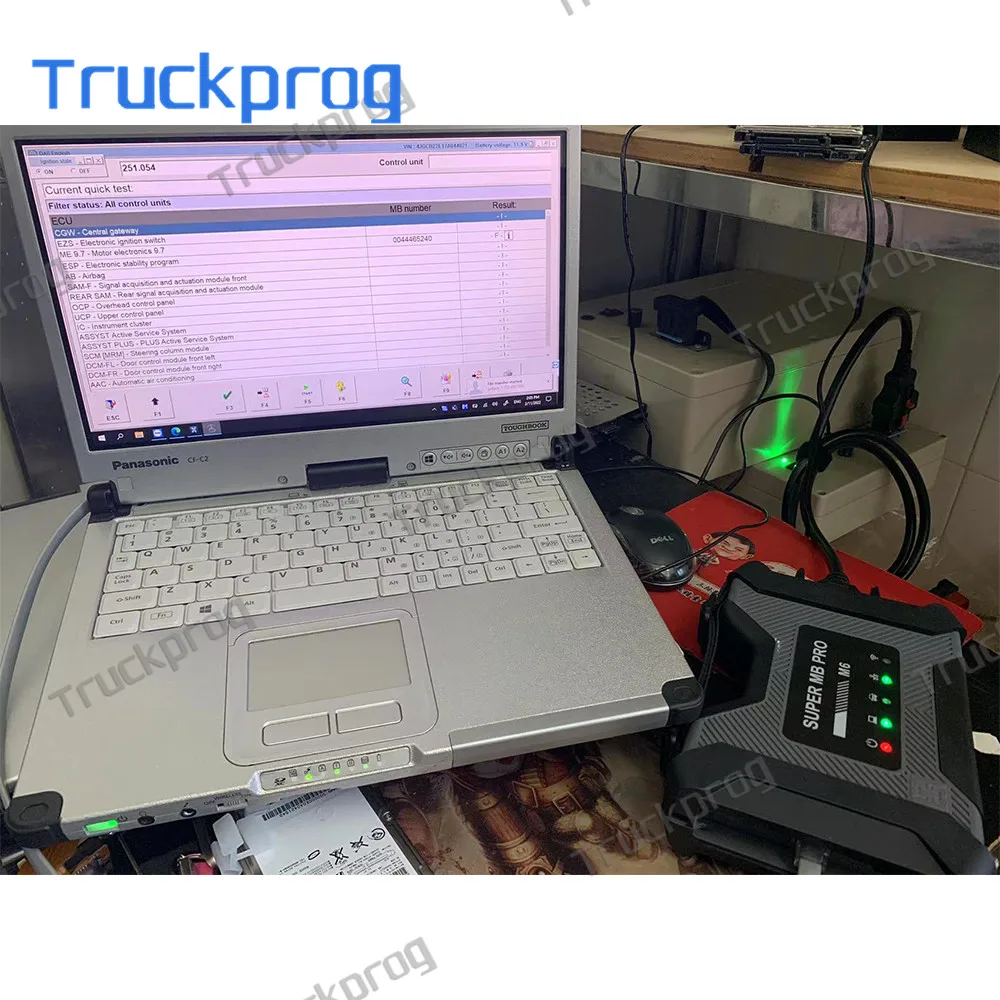 

SUPER MB PRO M6 Wireless Star Car/Trucks Diagnosis Tool for Benz Connect MB Star Diagnostic C4 c5 C6+Thoughbook CF C2 Laptop