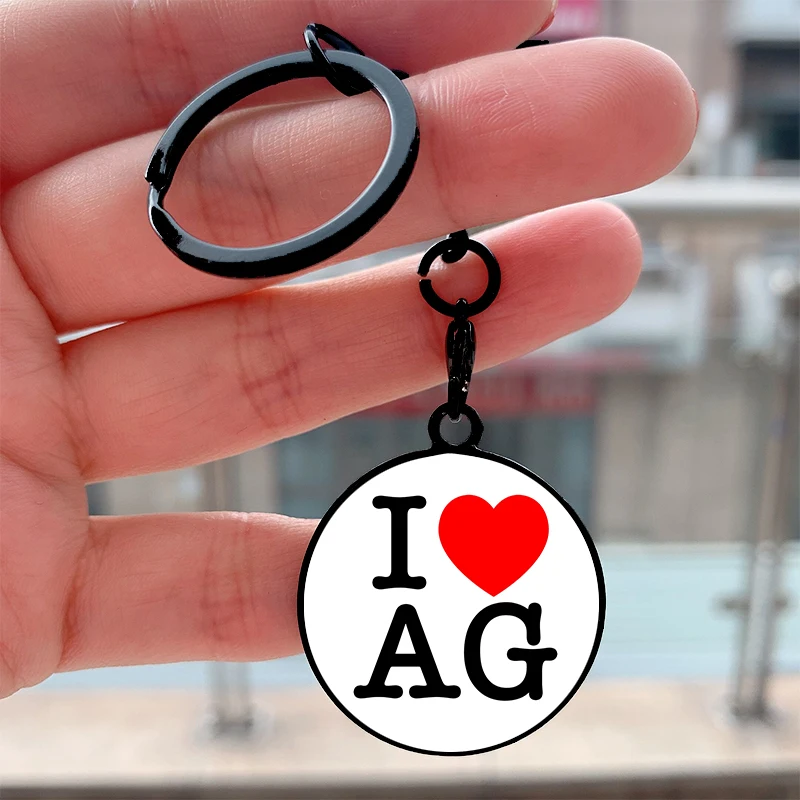 

Fashion I Heart AG Frog Cool Key Tag Motorcycles Cars Backpack Chaveiro Keychain For Friends Key Ring Gifts Accessories