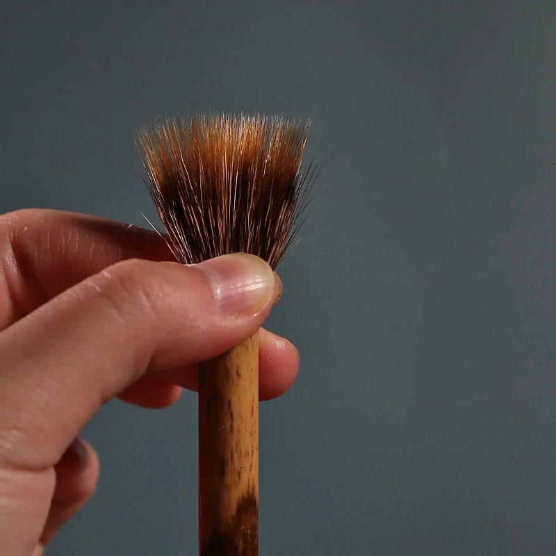 Purple Rabbit Hair Lian Brush Set Wen Zhengming Zhao Mengfu Small Regular Script Calligraphy Chinese Painting Outline Pen