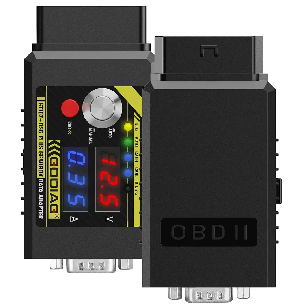 Адаптер данных коробки передач GODIAG GT107+ DSG Plus с дисплеем напряжения и тока для DQ250