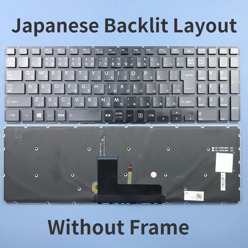 

JP Japanese keyboard for Toshiba Satellite L50-B L55-B L55DT-B S50-B S55-B with backlit laptop Keyboard JP Layout