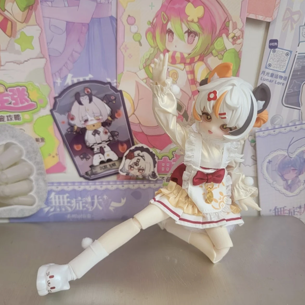 Фото Кукла BJD 1/8 серии Meow Meow Meow Power в слепой коробке, шарнирная кукла Lunar Lore, таинственная коробка-сюрприз, игрушки, кавайный декор для стола, DIY-позы №3
