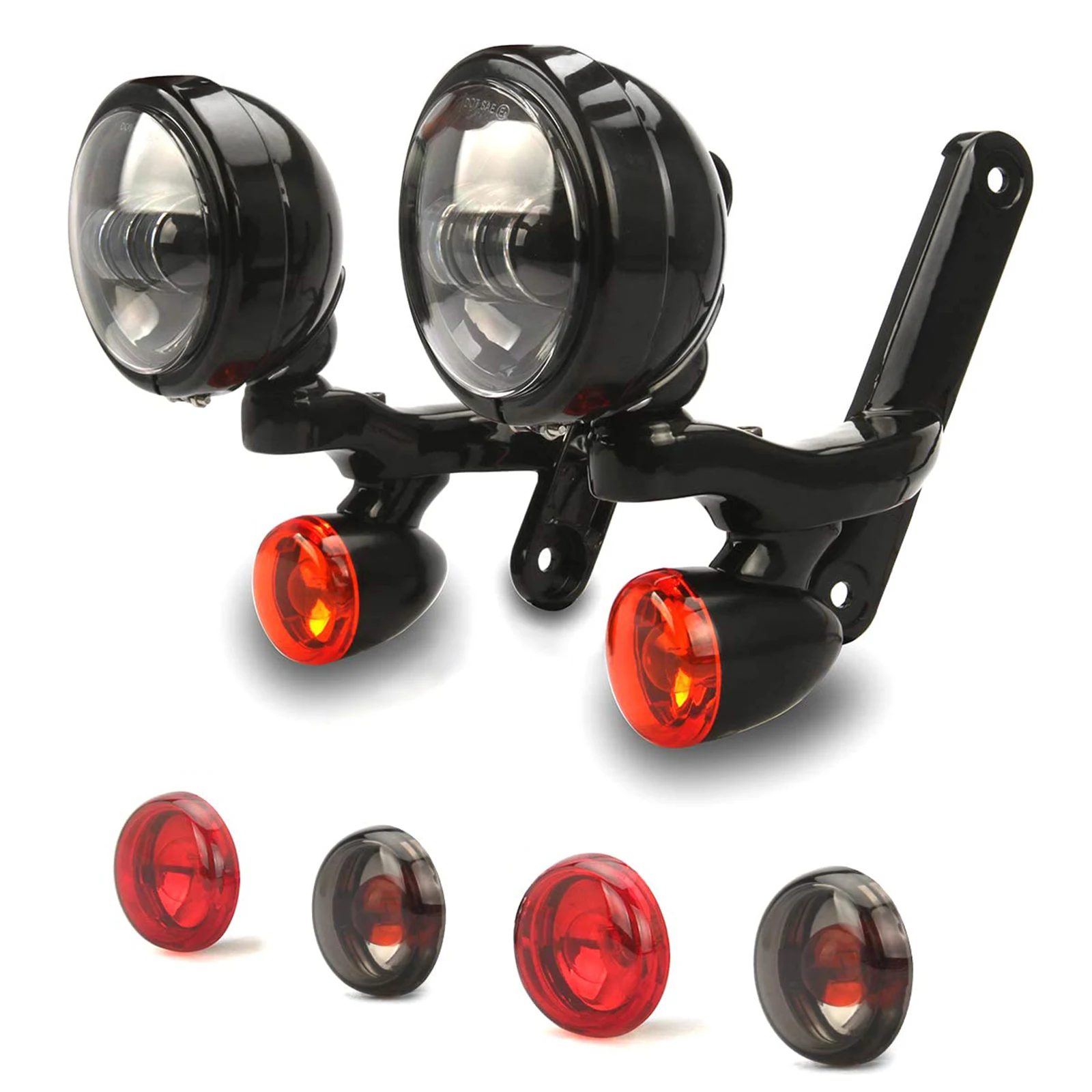 

Для harley Вспомогательное освещение Кронштейны вспомогательного освещения противотуманные фары для harley CVO Street Glide FLHX 2006-2020 Детали рамы