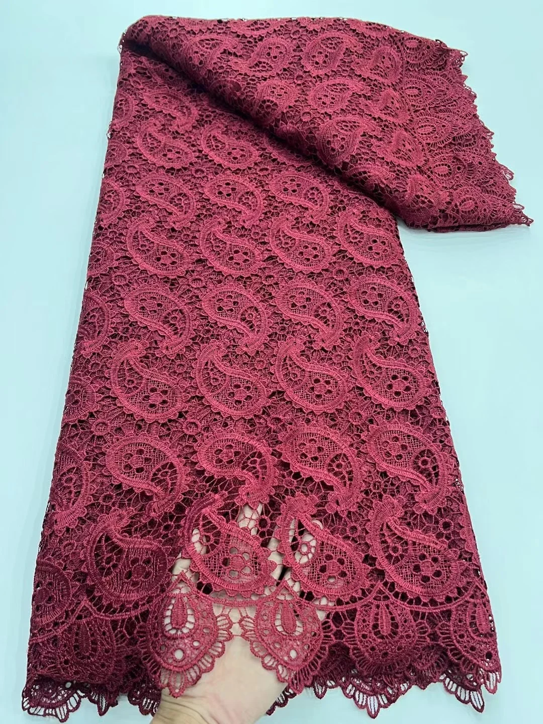 Африканское молочного цвета Шелковое кружево ткань французское Тюлевое