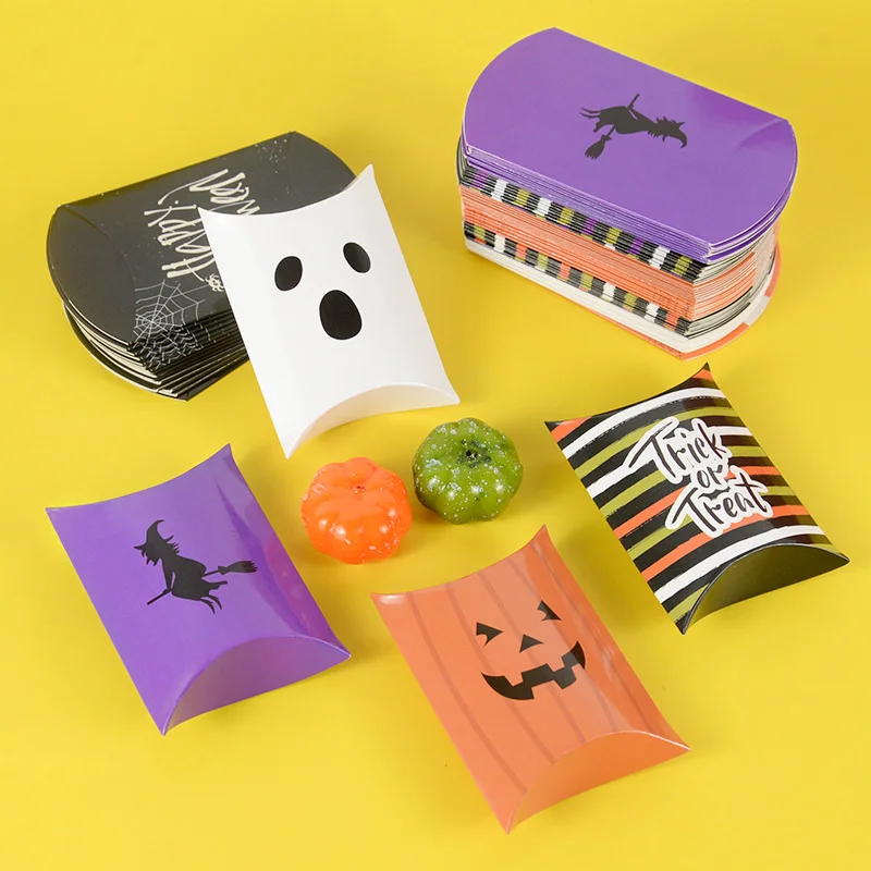 Es Cartoon Ghost Pumpkin Skull Gift Packaging Box Bag Halloween Party Decoration Supplies