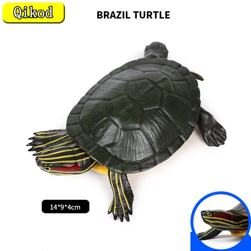 

Имитация морского животного, бентическая черепаха организма, бразильская модель, детские игрушки ручной работы, украшение для дома и сада, рождественские подарки