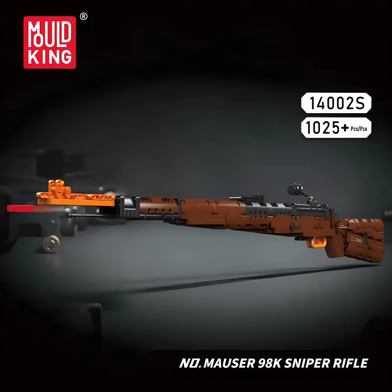 Строительные блоки Mould King 14002 с техническим пистолетом строительные MOC 98K