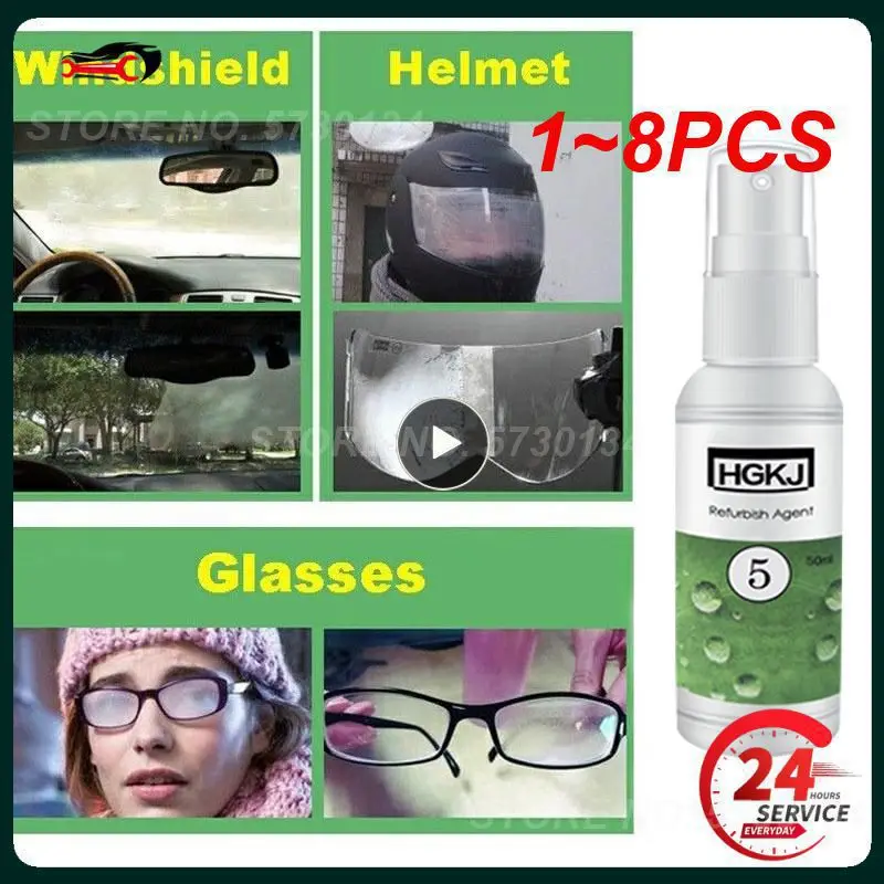 

1 ~ 8 шт. Водонепроницаемый непромокаемый противотуманный агент, стекло, гидрофобное нанопокрытие, спрей для лобового стекла автомобиля, стекла для ванной комнаты, мобильного экрана