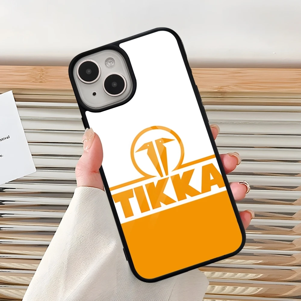 Tikka T3 Logo Phone Case For Iphone 15 Pro Max 14 12 11 13 Mini 16 8 7 Plus X Xs XR PC+TPU Design Back Cover