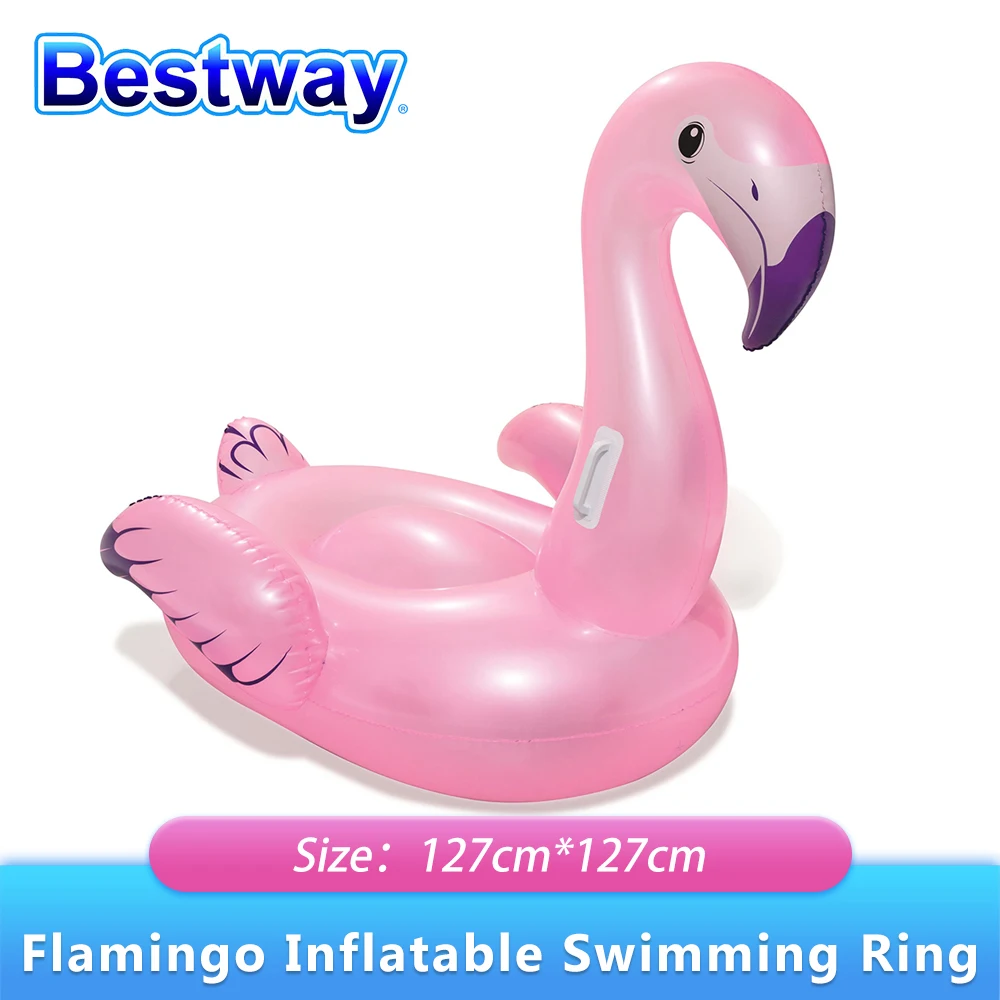 

Bestway 41122 Giant Flamingo Inflatable Swimming Ring for Pool Adult Baby Swimming Ring Float Swim Circle Pool Toys Beach Party