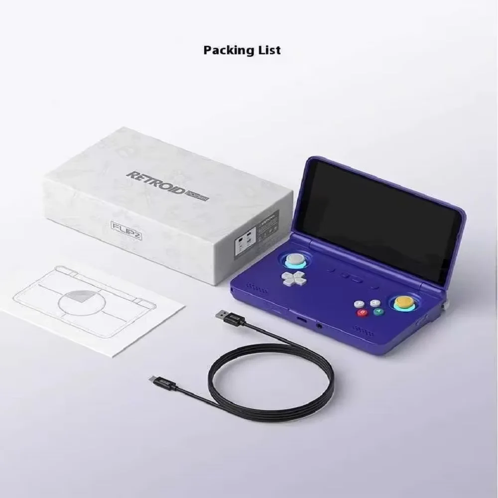 Портативная игровая консоль Retroid Pocket Flip 2 RP Flip 2, игровая консоль в стиле ретро, 5,5 дюйма, AMOLED, сенсорный экран PSP PS2 SD865 Android13 (art.: 3920ca6ecf6fd) - 3920ca6ecf6fd