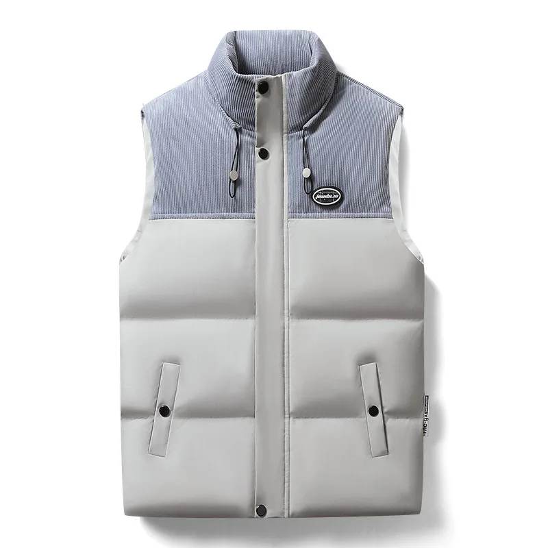 Men's Autumn And Winter Vest Cotton Padded Clothes Thickened Waistcoat