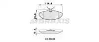 

AA0265 для заднего фрикционного тормоза заднего фрикциона 0207 XJ (X350, X358)