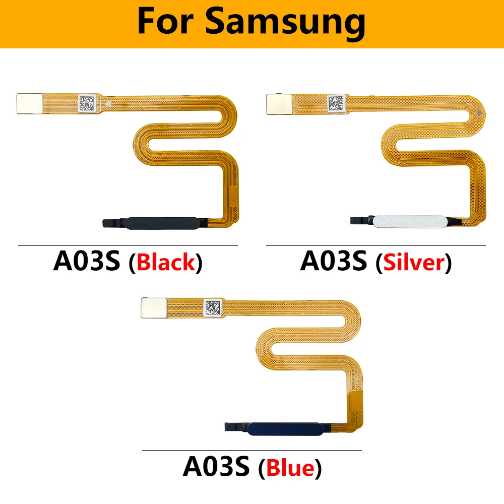 

Для Samsung Galaxy A03S A037 A037F сенсор отпечатков пальцев Кнопка возврата назад клавиша подключения сенсорный ID гибкий кабель лента