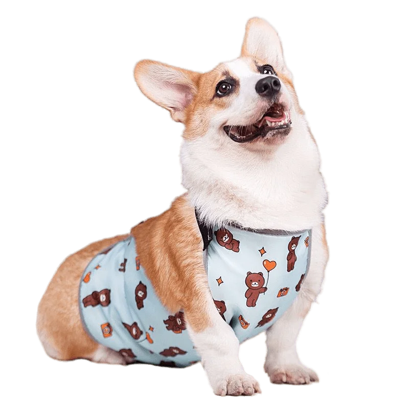 

Waterproof Breathable Anti-dirty Pug Pet Clothes Pupy Outfits Waterproof Belly Cover Dog Costume Dog Bellyband Corgi Bellyband