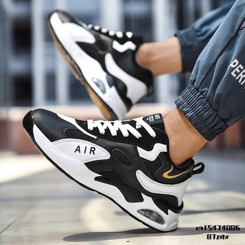 2021 Autumn Winter Men Outdoor Casual Sport Basketball Shoes for Male High Top Breathable Air Cushion Running Original Sneaker