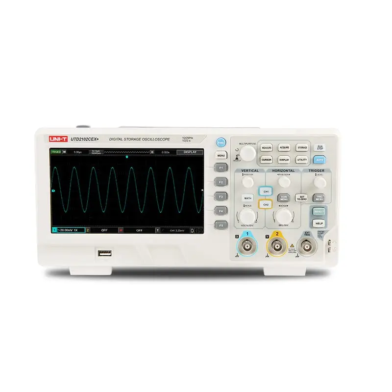 

UNI-T UTD2102CEX+ High Precision 100MHz Digital Storage Oscilloscope for Laboratory and Electronic Repair Waveform Tester