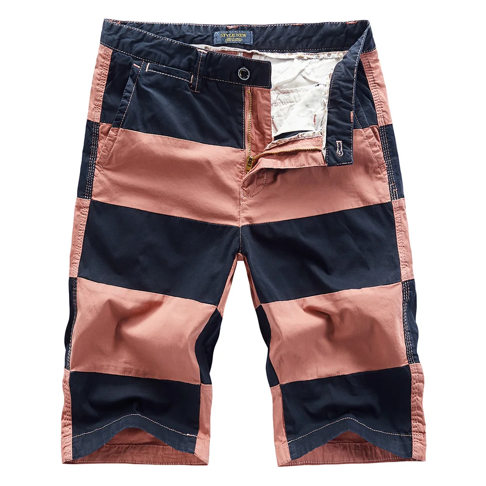 

Шорты-карго Luulla мужские хлопковые, Брендовые повседневные модные штаны до колен, на молнии, с карманами, в стиле пэчворк, лето