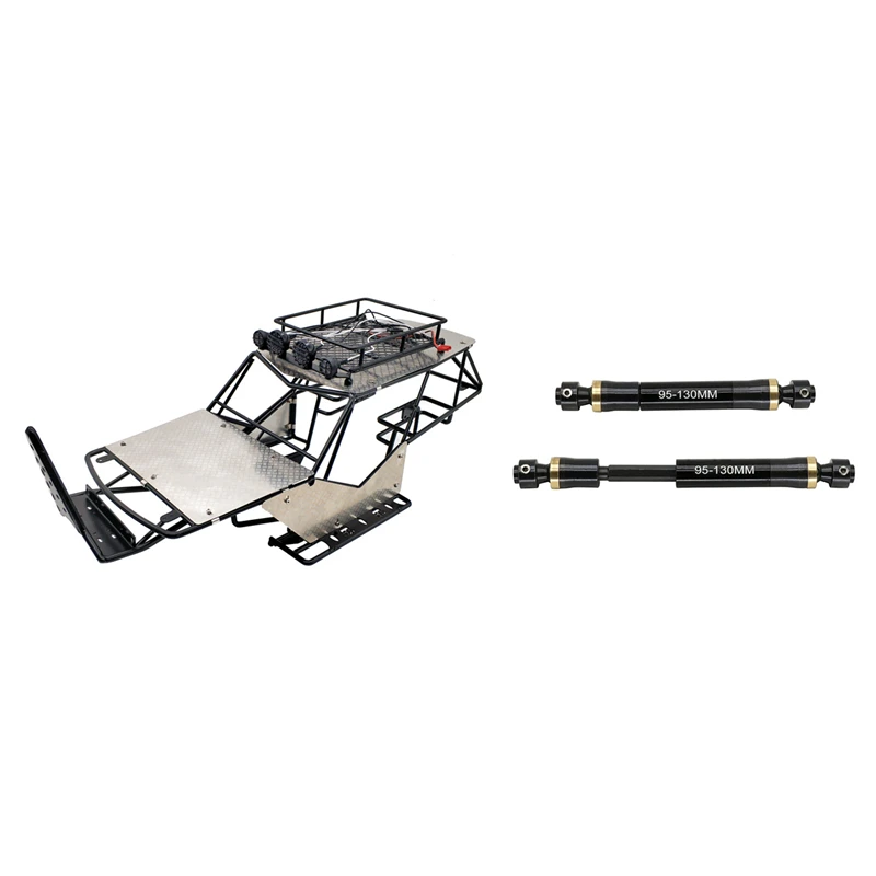 

Задний корпус рамы Wraith с 2 шт. тяжелых приводных валов CVD 95-130 мм, для радиоуправляемого гусеничного автомобиля Axial SCX10