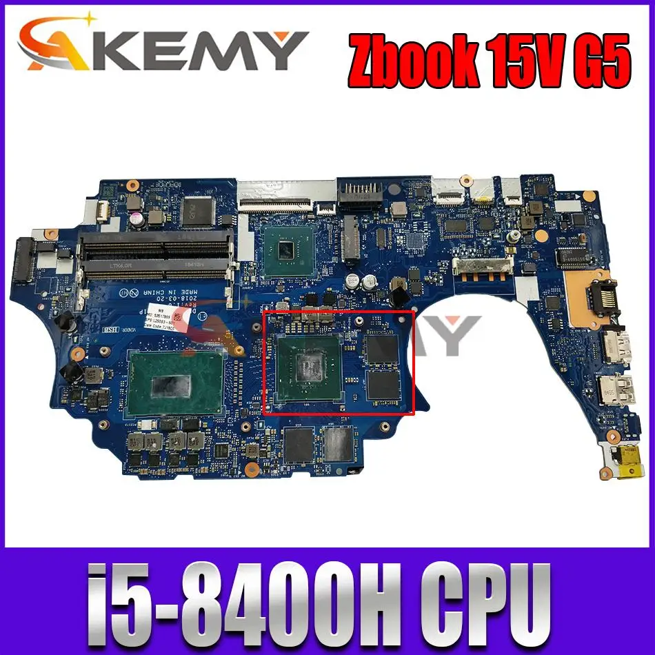 

Original For HP Zbook 15V G5 Laptop Motherboard L25095-001 L25095-601 With I5-8400H CPU DDR4 N18M-Q3-A1 LA-F851P 100% Tested