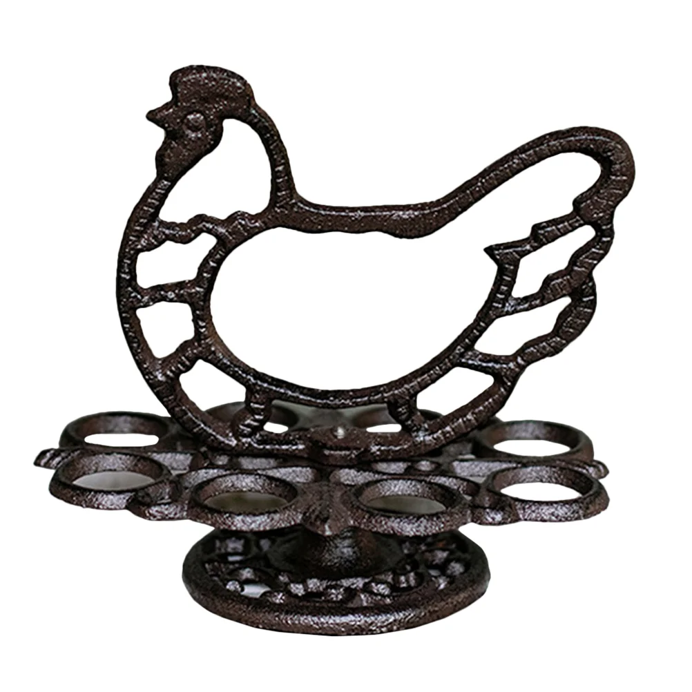 

Egg Rack Holder Storage Countertop Container Metal Practical Display Stands Stand Iron Kitchen Wire Carrier Refrigerator