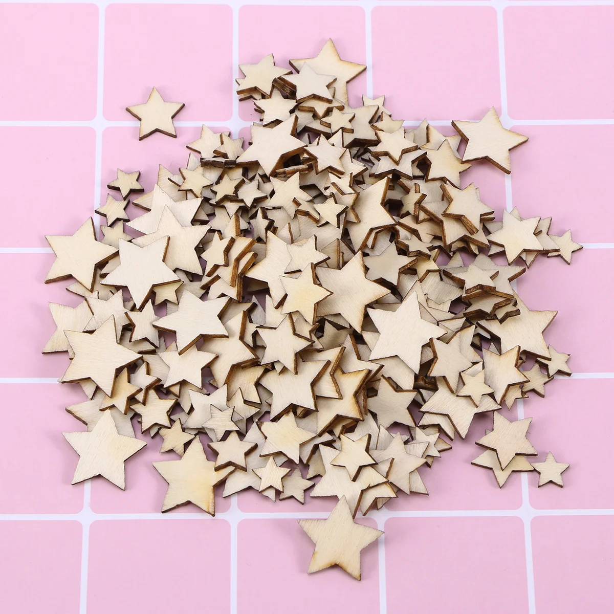 

Wooden Ornaments Diy Pentagram Pieces Wood Crafts Hanging Slices Unfinished Christmas Star Cutouts Round Blank