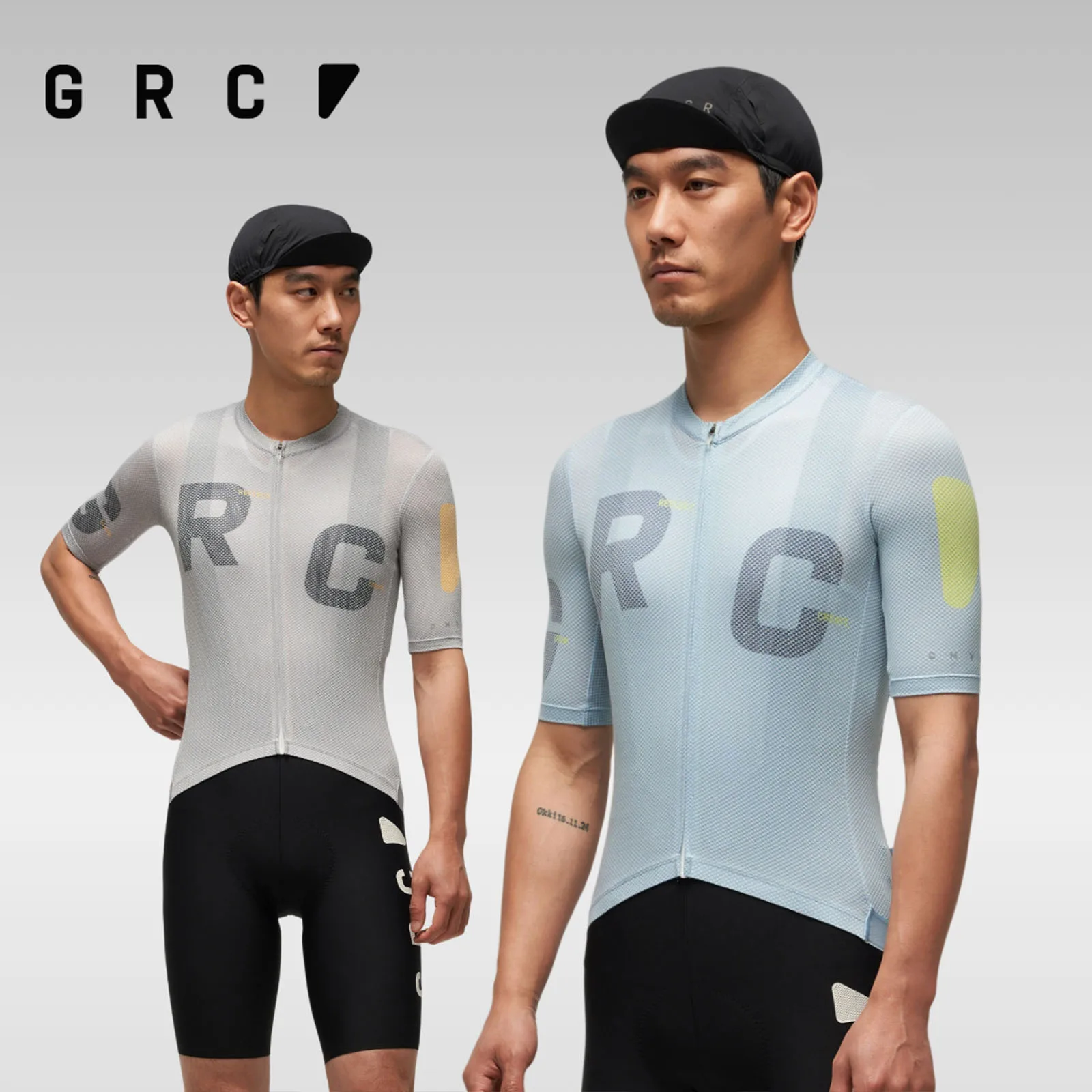 Фото Мужская велосипедная одежда GRC, трикотажная рубашка с логотипом CMYK Delta SS25 №1