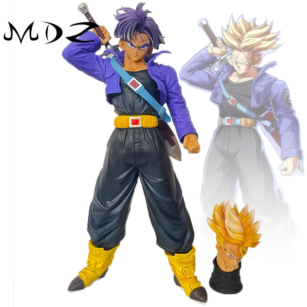 

Anime Dragon Ball Z 45cm Torankusu The Terminator Figure Trunks Action Figure PVC Model GK Gifts Collectible Figurines for Kids