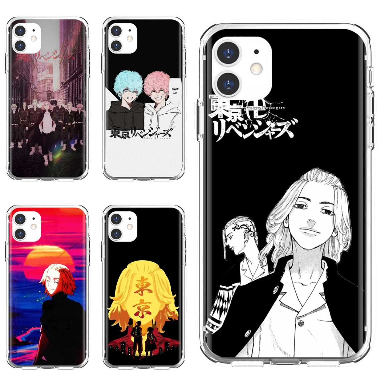 

For iPod Touch iPhone 10 11 12 Pro 4S 5S SE 5C 6 6S 7 8 X XR XS Plus Max 2020 Soft Shell Case Etui Trend Cartoon tokyo revengers