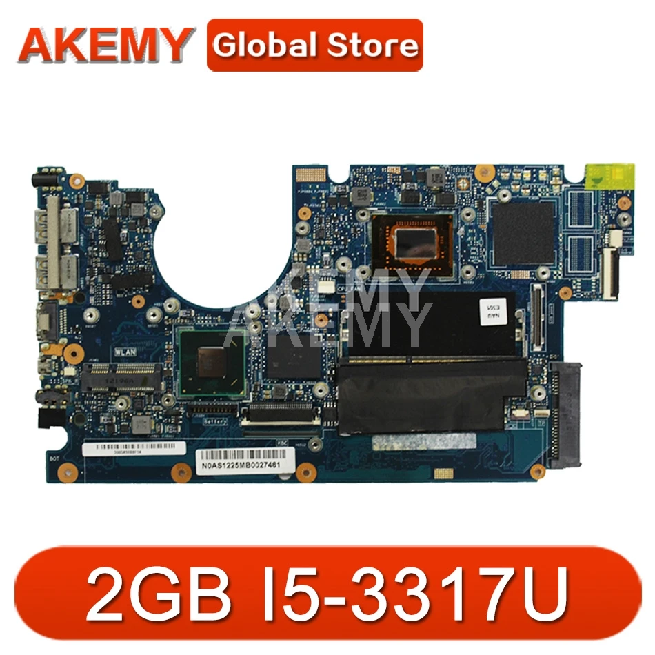 

SAMXINNO For ASUS UX32A Laotop Mainboard UX32VD UX32V UX32A 90R-NYOMB1500Y Motherboard with 2G RAM I5-3317U
