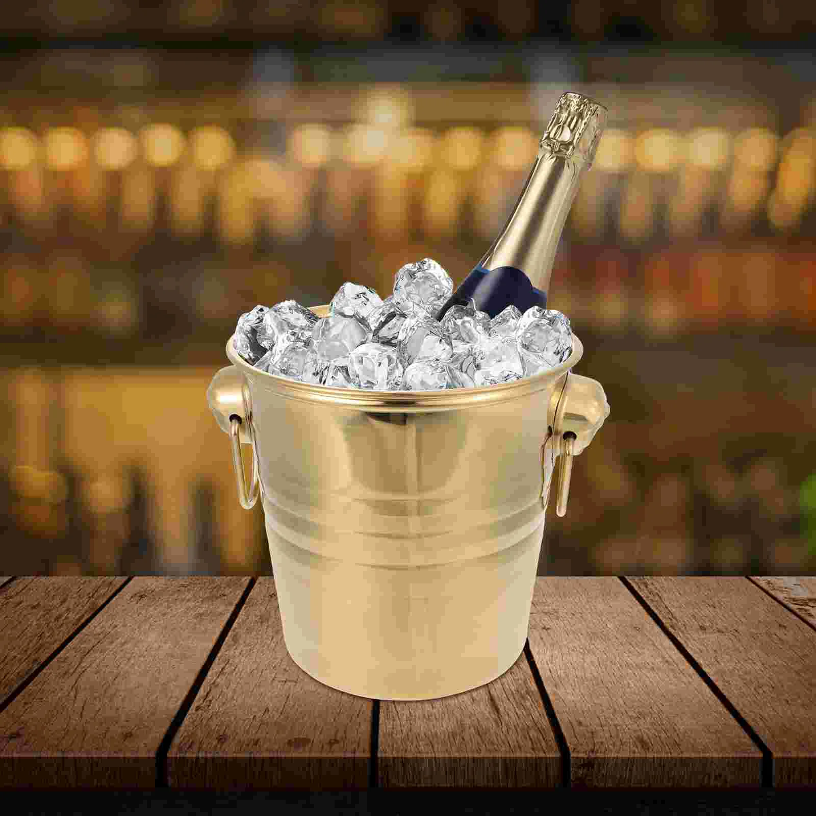 

Ice Bucket Iced Anti-rust Kitchen Beverage Bottle Retro Vase Gathering
