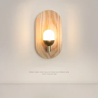 nordic log wall lamp led minimalist g4 for bedside bedroom living room corridor night lights home fixture interior lighting