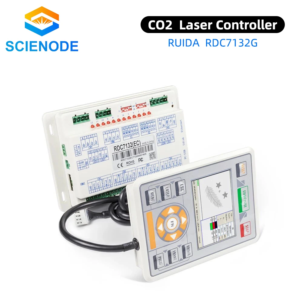 

Лазерная панель управления Scienode Ruida RDC7132G CO2, панель управления для лазерного гравировального станка CO2