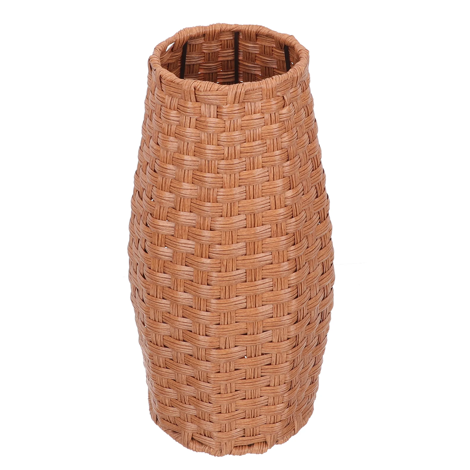 

Vase Flower Woven Basket Wicker Holder Bins Storage Fabric Rattan Seagrassdecorative Country Tall Farmhouse Pot Vases Decor