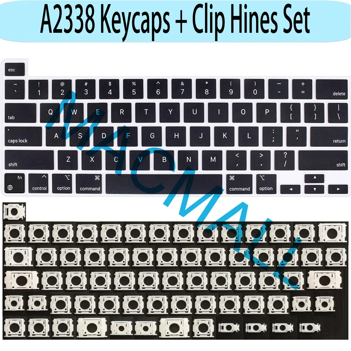 

New For Macbook Pro Retina 13" M1 A2338 Late 2020 EMC 3578 Keys Keycaps with Hinges Set Keyboard Repair